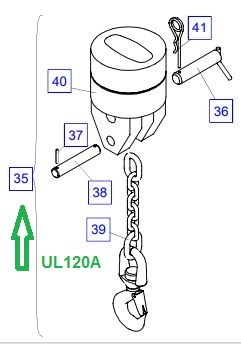 UL120A Крепление груза (перечень деталей управления) - фото 7950